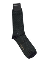 Dolce & Gabbana Black Polka Dots Cotton Mid Calf Socks